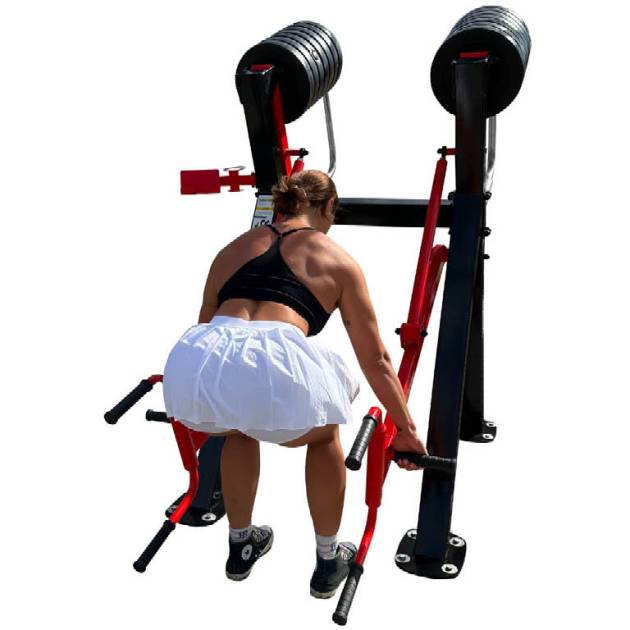 R08 Deadlift Shrug Lunge machine